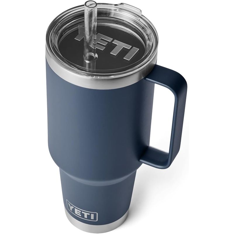 YETI - Vaso YETI Rambler 42 oz con Asa y Tapa de Popote Acero