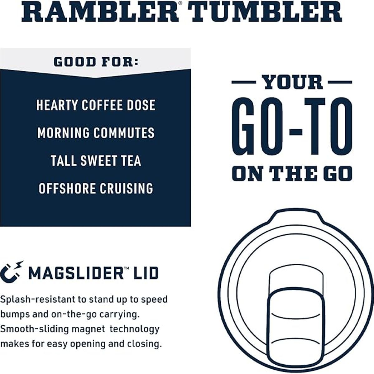 YETI - Vaso Apilable YETI Acero Inoxidable Aislado al Vacío 20 oz