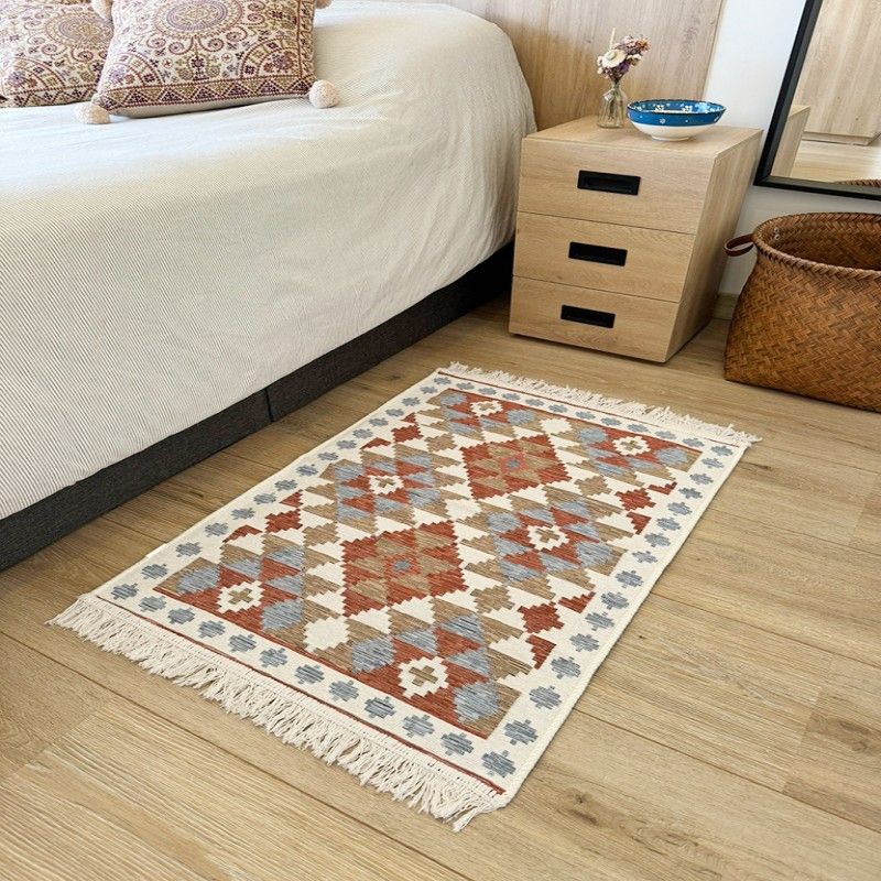 GENERICO - Tapete Kilim Diseño Sumak 90x60 cm - Baklava