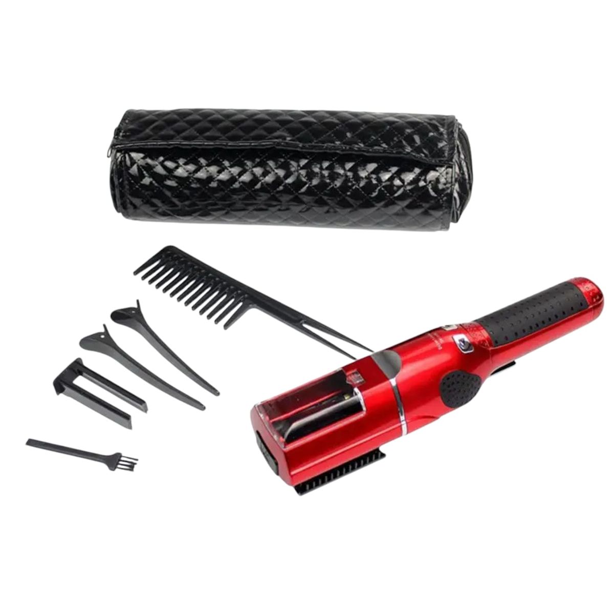 GENERICO - Maquina quita orquilla para cabello con estuche y accesorios