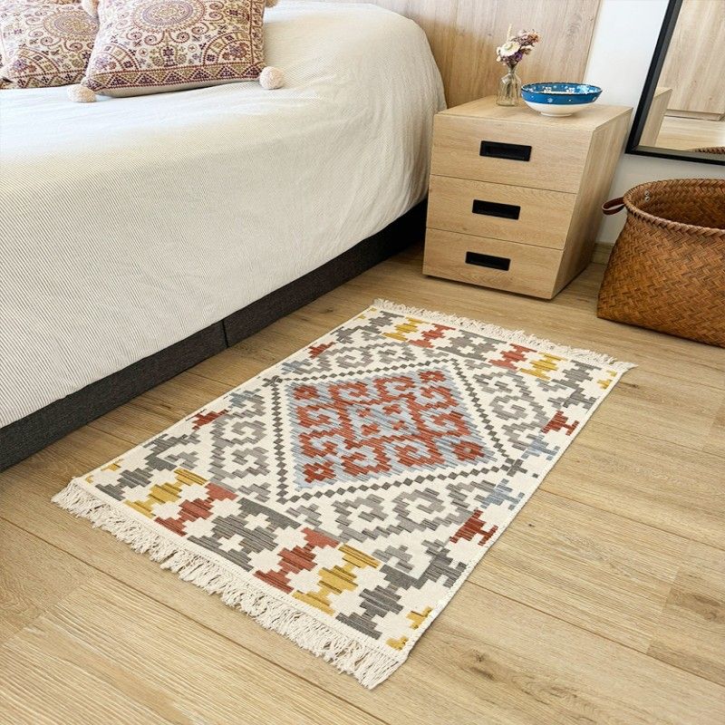 GENERICO - Tapete Kilim Diseño Sumak 90x60 cm - Gobeklitepe