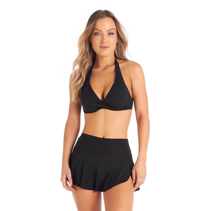CHAMELA - Vestido De Baño Panty Negro 24555