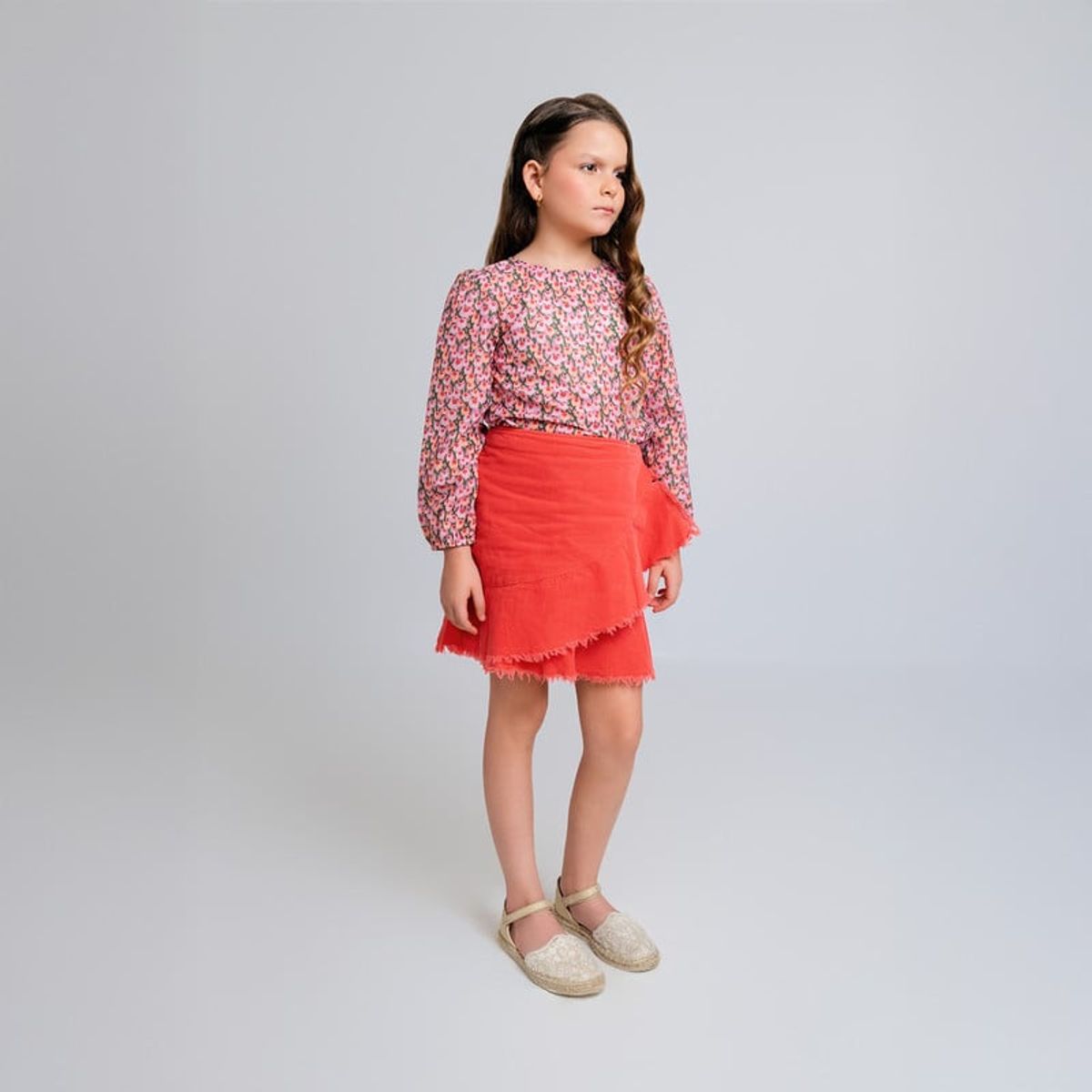 QTORSE - Falda para Niña Roja