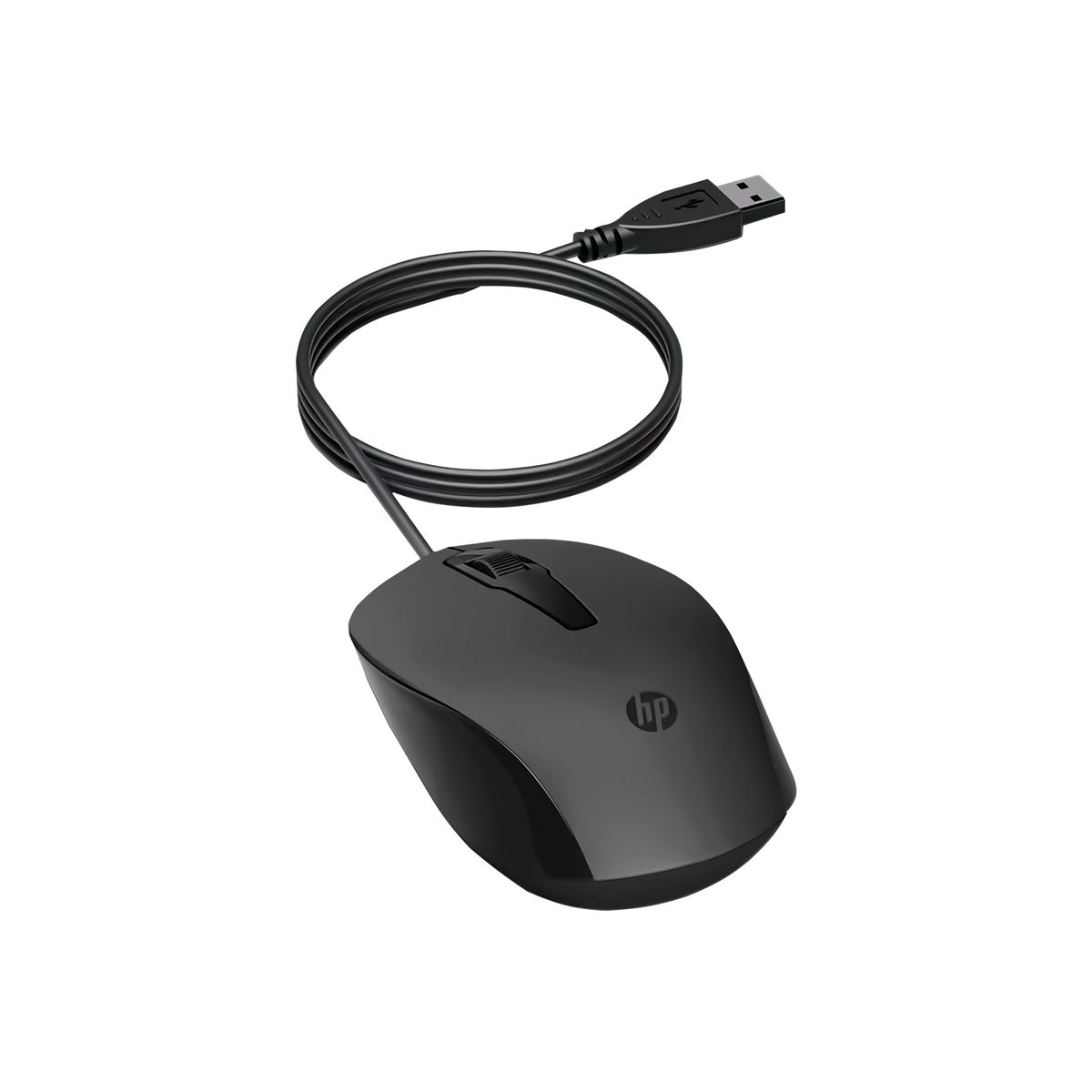 HP - Mouse HP Alámbrico Óptico 150 Wired Negro