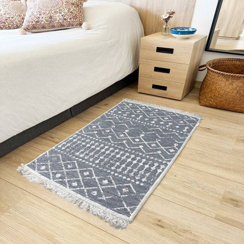GENERICO - Tapete Kilim Diseño Capadocia 90X60 cm - Gris