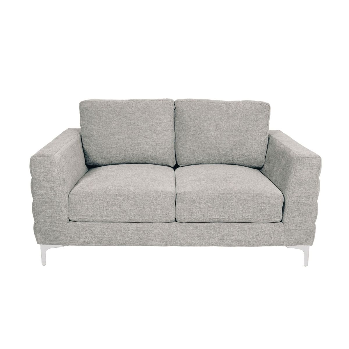 MAXIMUEBLES - Sofá Boston 2 Puestos Gris Claro