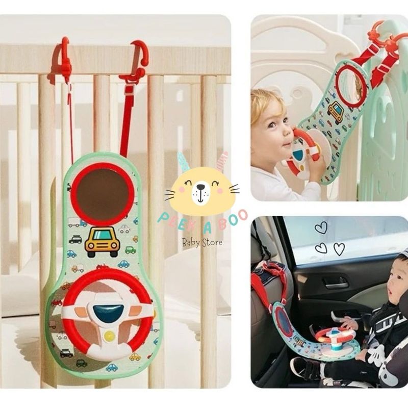 GENERICO - Timón Interactivo Con Luces Y Sonidos Para Bebe