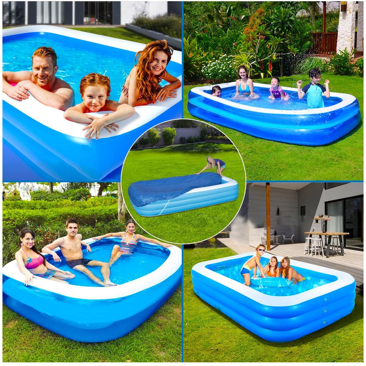 ONE PIXEL - Protector Para Piscina Cobertor Limpieza Resistente Al Polvo