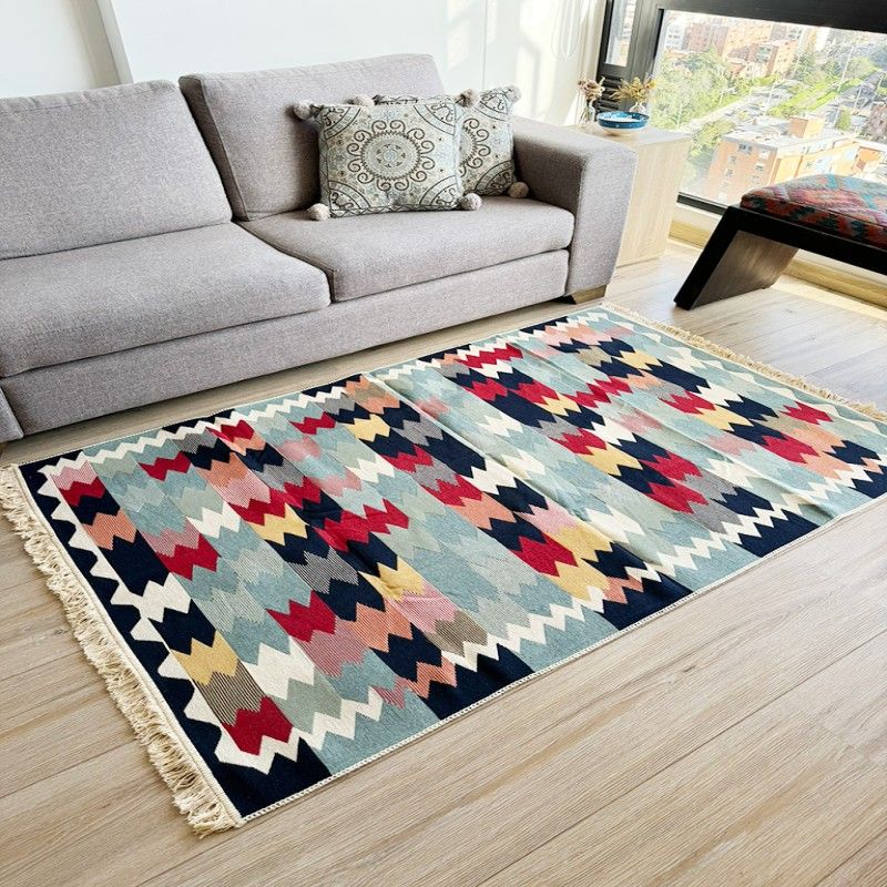 GENERICO - Tapete Kilim Diseño Ushak 180x120 cm - Galata rojo