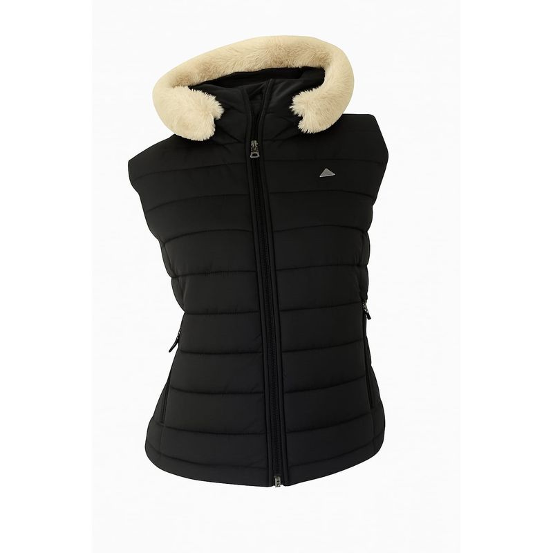 MODA EN CIRCUITO - Chaleco impermeable para Mujer Negro
