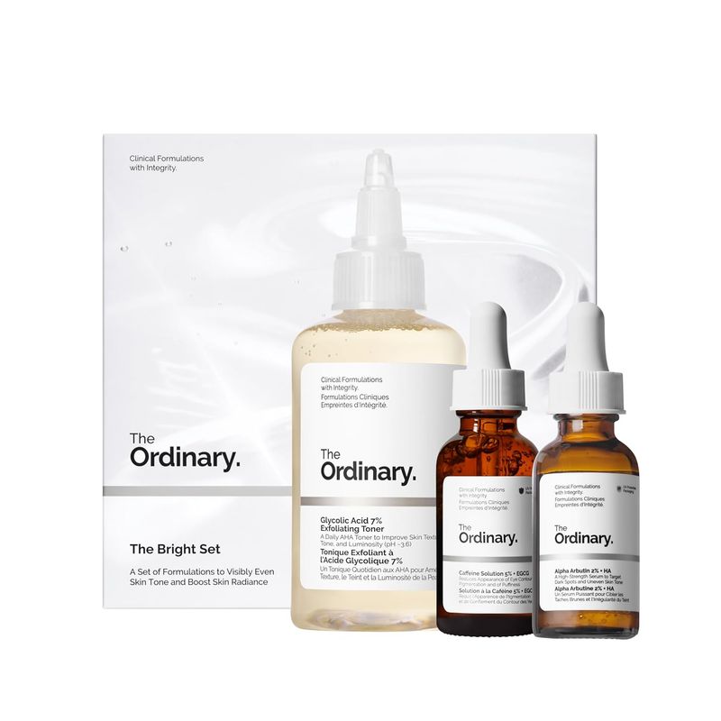 THE ORDINARY - The Ordinary The Bright Set Acido Glicólico HA solución cafeína EGCG