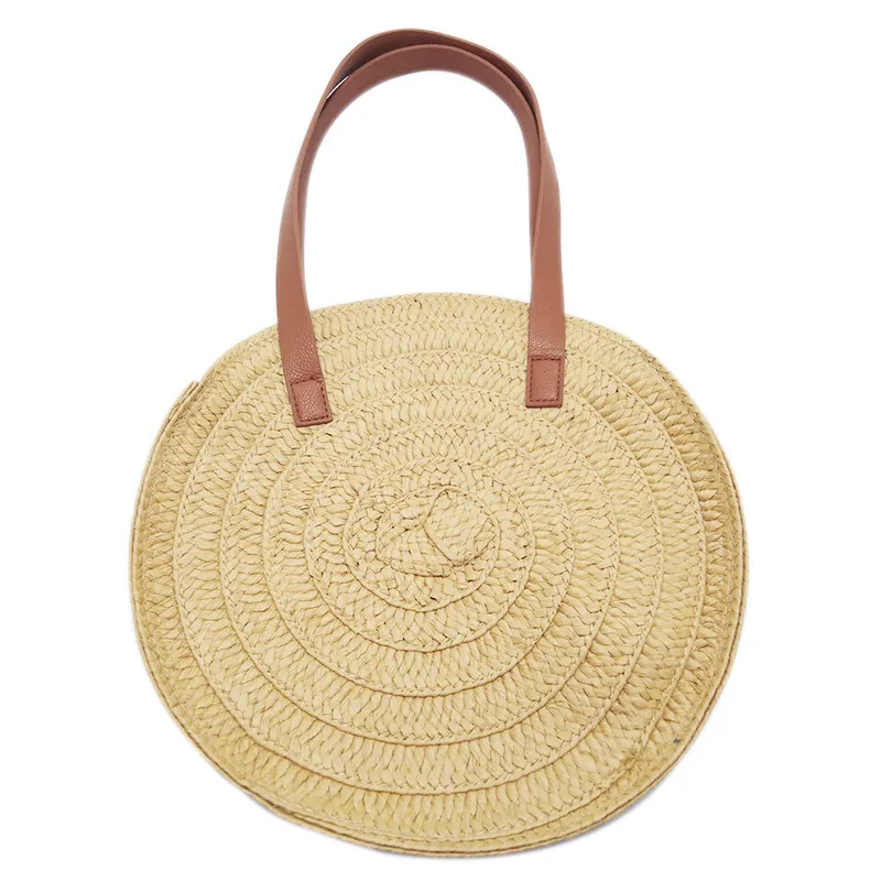 MAAT - Bolso Playero Circular En Tejido De Paja