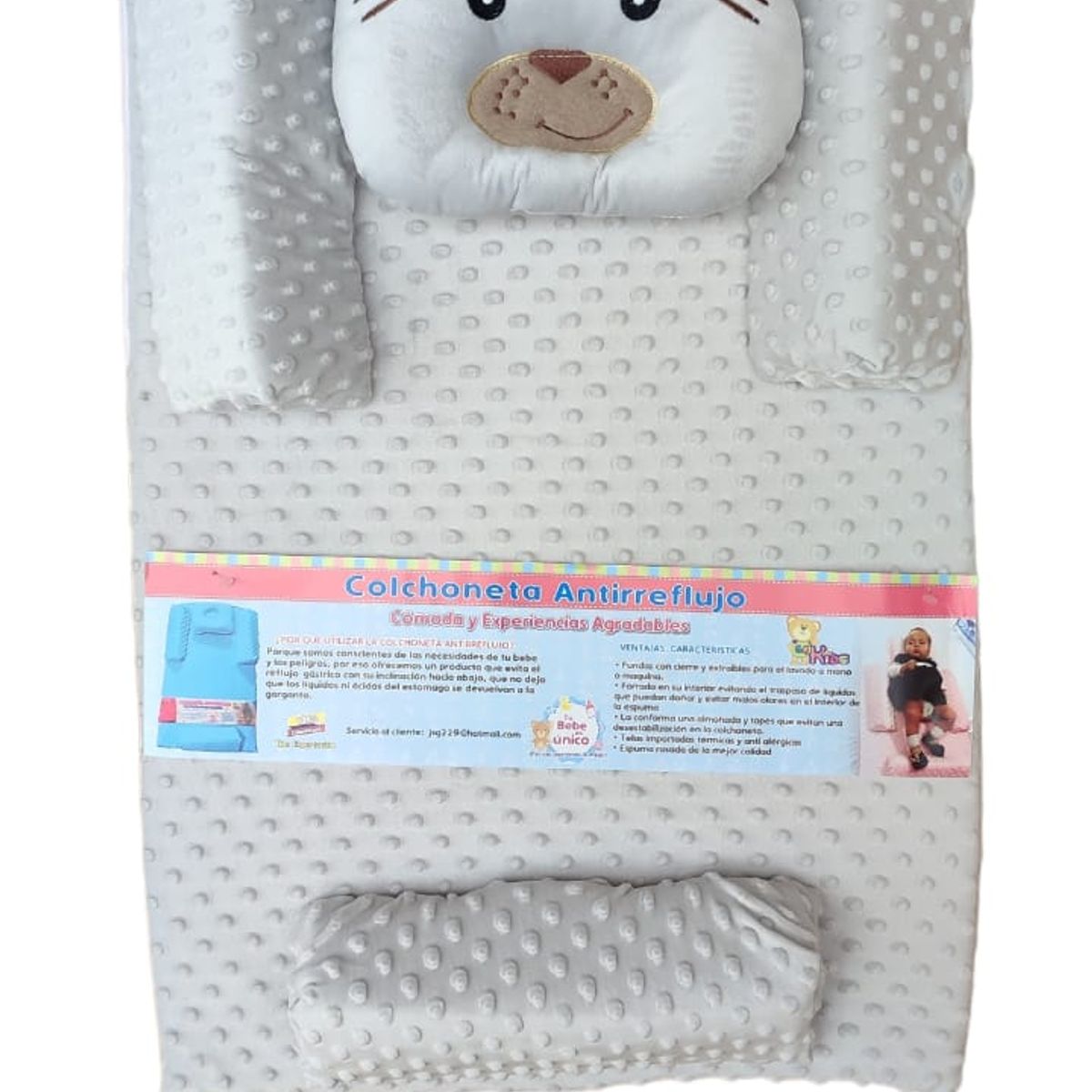 GENERICO - Colchoneta Antirreflujo De Bebe Antialérgica 50x75x14