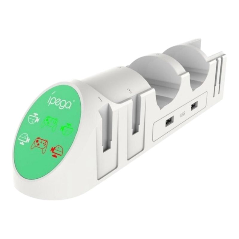 IPEGA - Base Soporte De Carga Ipega Pg-9187 6 En 1 Blanca Para Switch