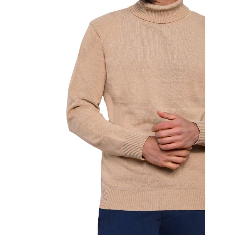 SYK - Buzo Cuello Tortuga Para Hombre Unicolor