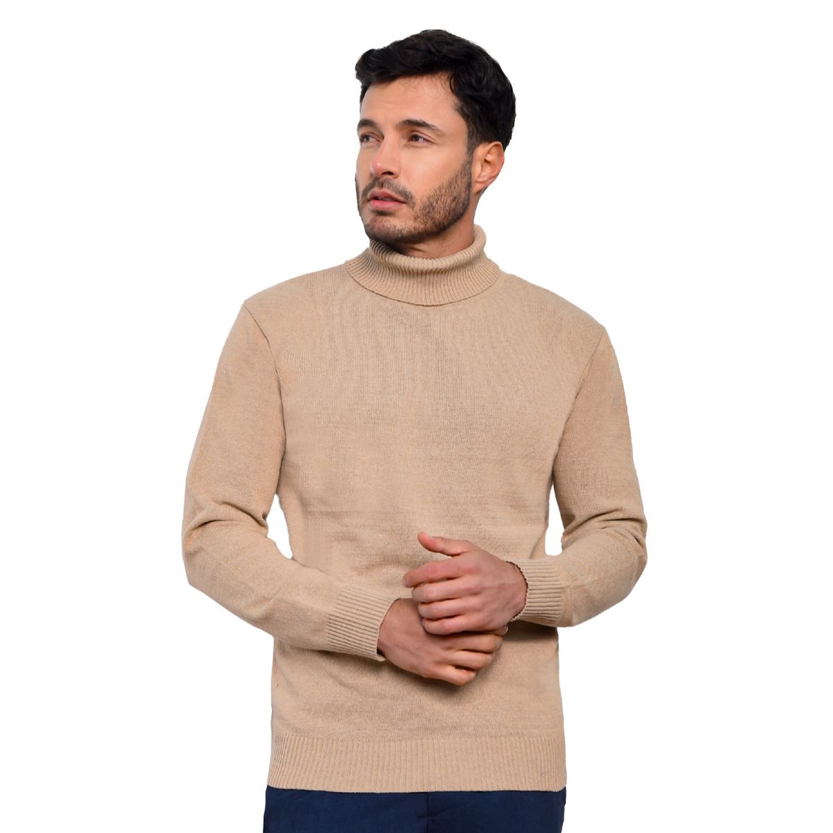 SYK - Buzo Cuello Tortuga Para Hombre Unicolor