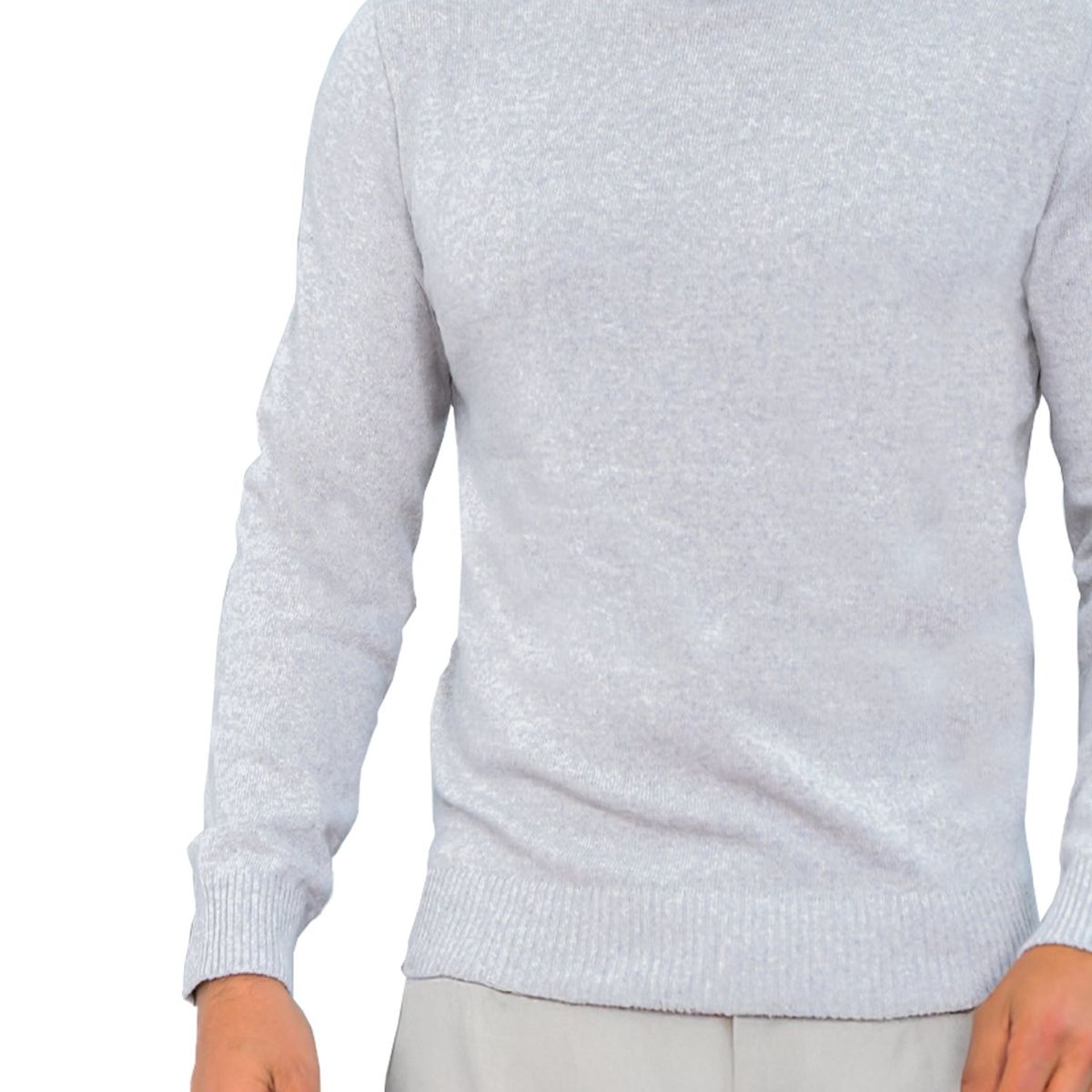 SYK - Buzo Cuello Tortuga Para Hombre Unicolor