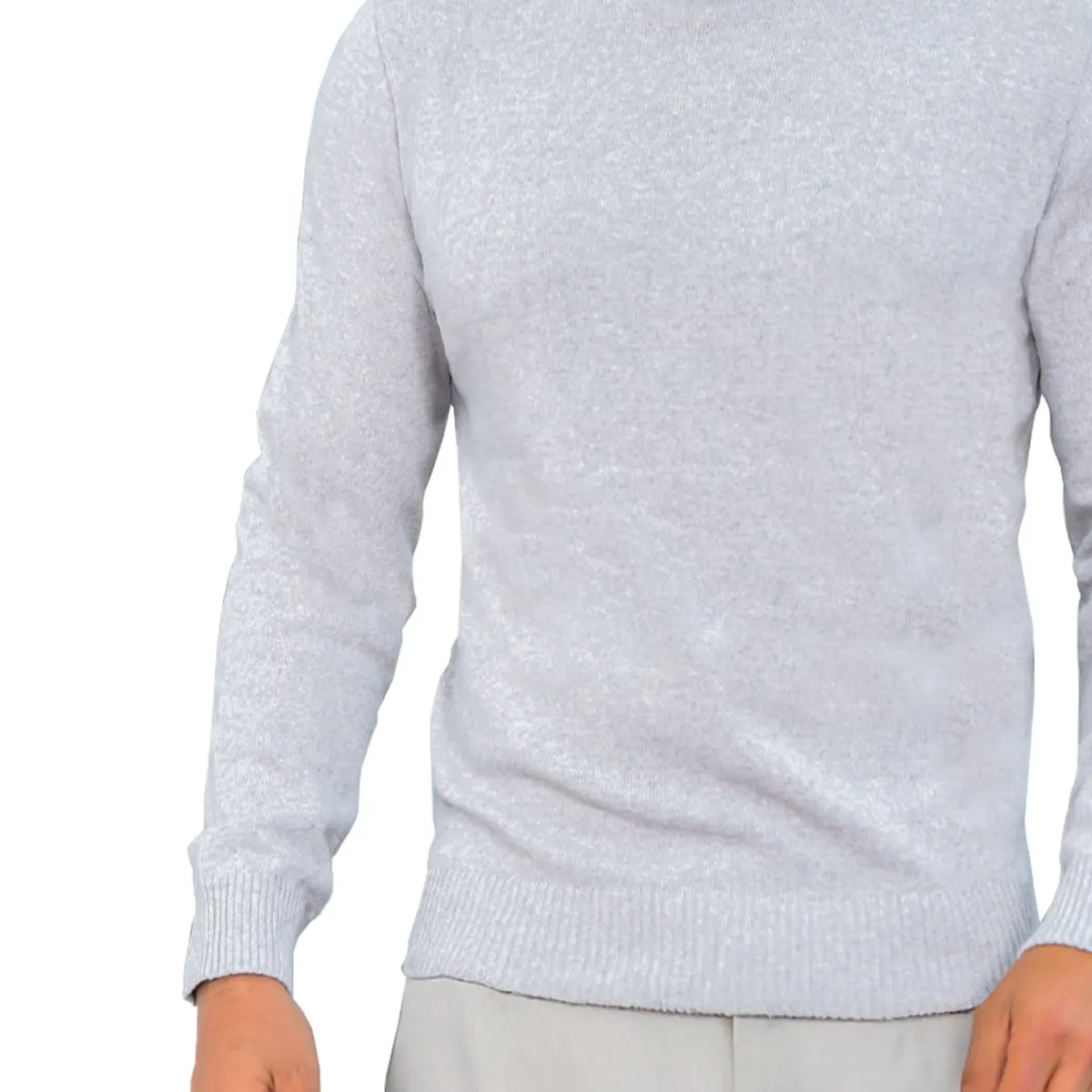 SYK - Buzo Cuello Tortuga Para Hombre Unicolor