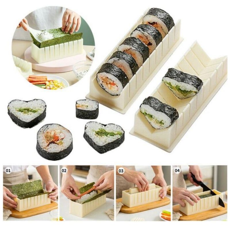 GENERICO - Molde Multifuncional Para Hacer Sushi Corte Circular Y Corazón