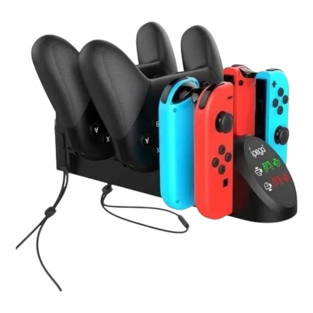 IPEGA - Base Soporte De Carga Ipega Pg-9187 6 En 1 Negra Para Switch
