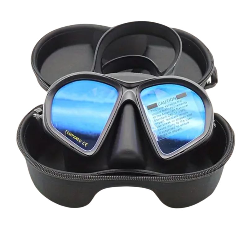 GEF - Mascara Careta Bajo Volumen Apnea Buceo Pesca Sub Lentes Uv