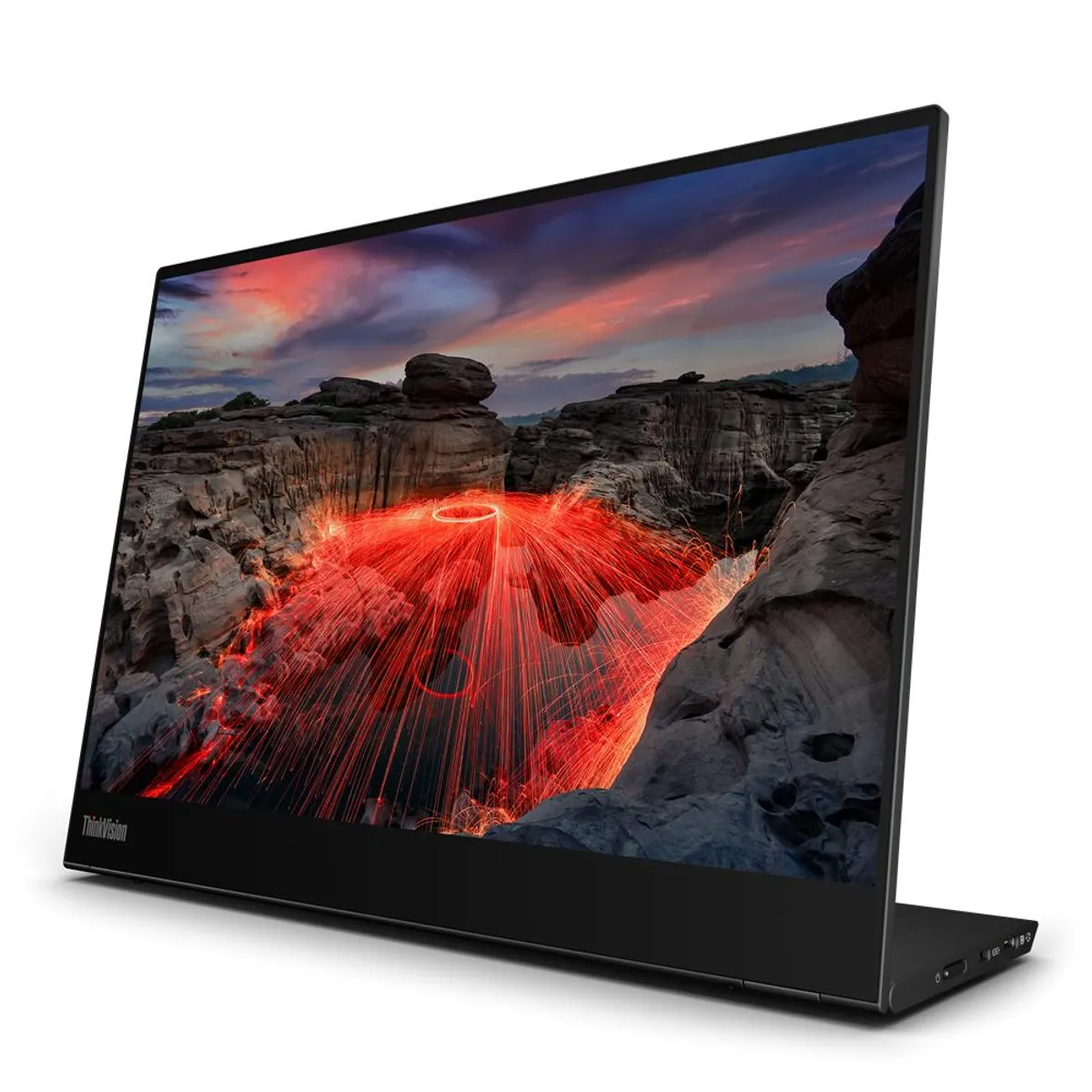 LENOVO - Monitor Portátil Lenovo ThinkVision M14t Gen 2 14” USB-C - Negro con Pen pasivo