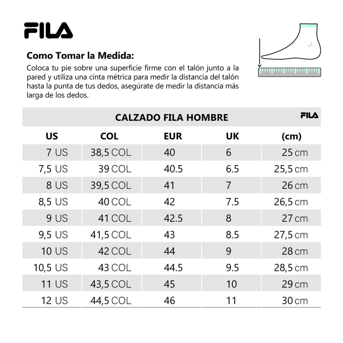 FILA - Botas Fila Damber Hombre-Negro/Blanco
