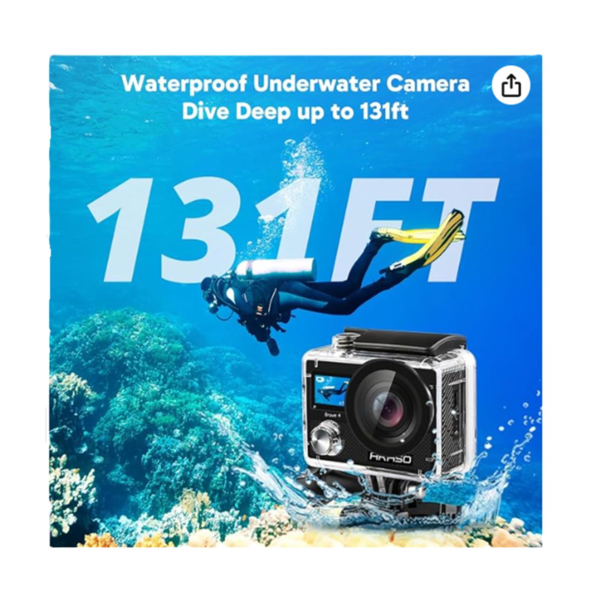 AKASO - Cámara de acción Akaso Brave 4 4K 20MP Sensor Sony Ultra HD