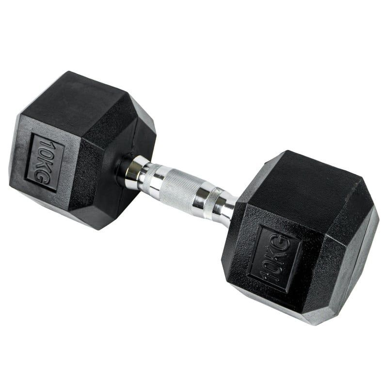 STYLE STARS - Mancuerna Hexagonal 10 Kg  Pesas para Entrenamiento Seguro