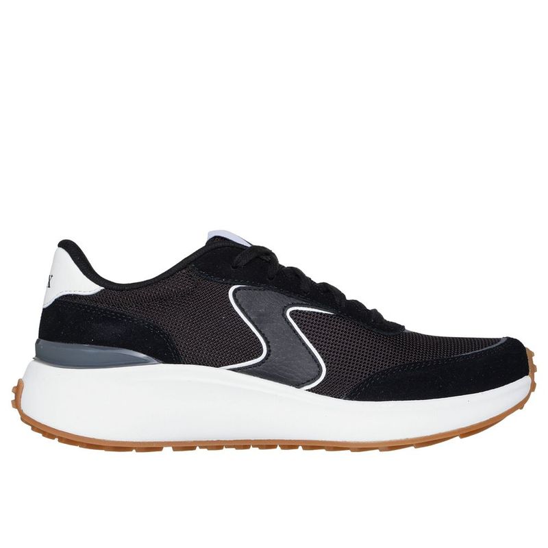 SKECHERS - Tenis Skechers Para Mujer Retro Revival Color Negro y Blanco