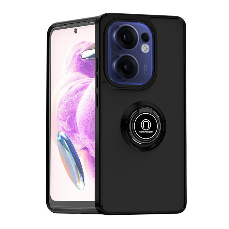 GENERICO - Funda Estuche Anti Golpes Mate Compatible Con Oppo Reno 13F Negro