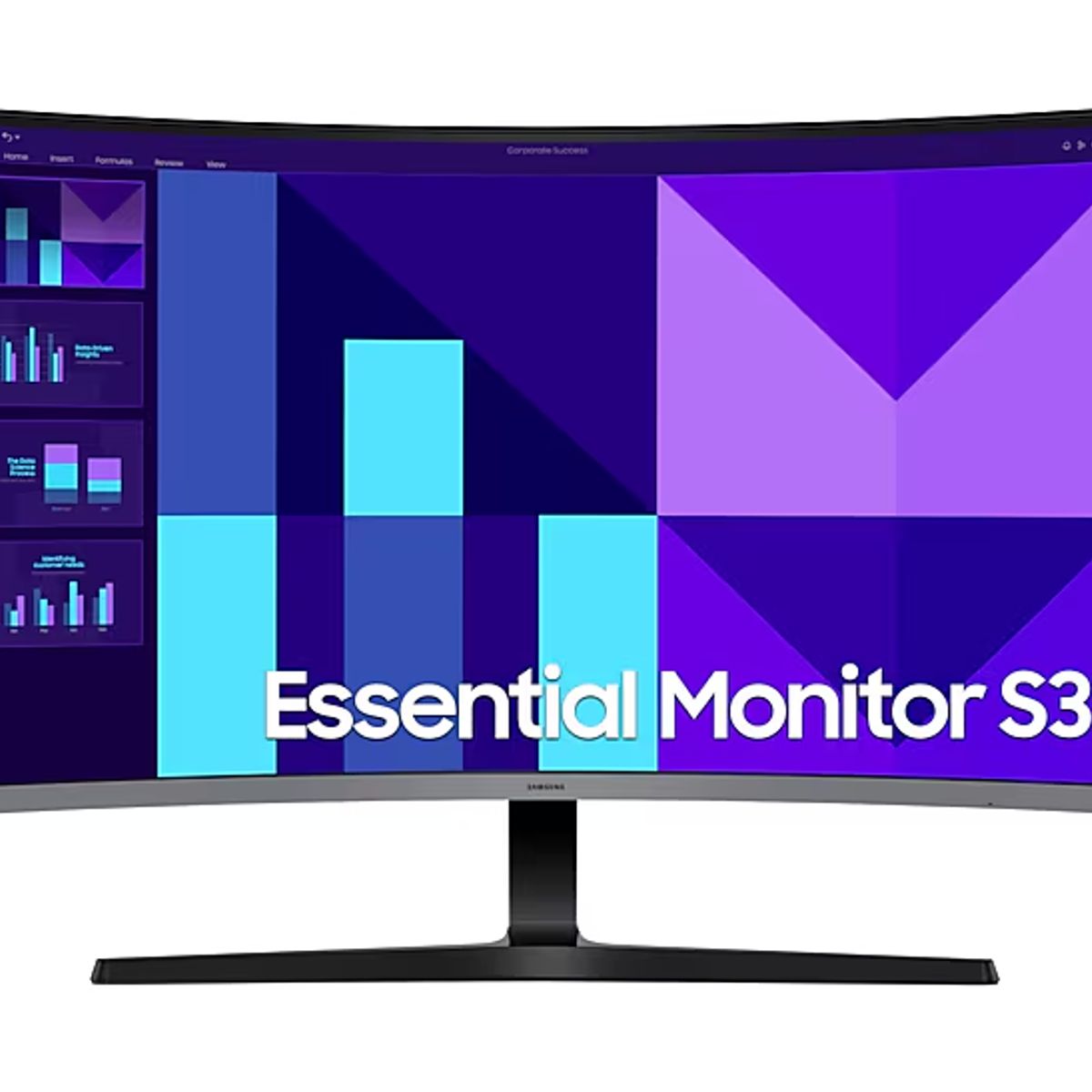 SAMSUNG - Monitor Curvo Samsung 32 Full HD 100Hz HDMI + VGA + Salida de Audífonos LS32D390GANXZA