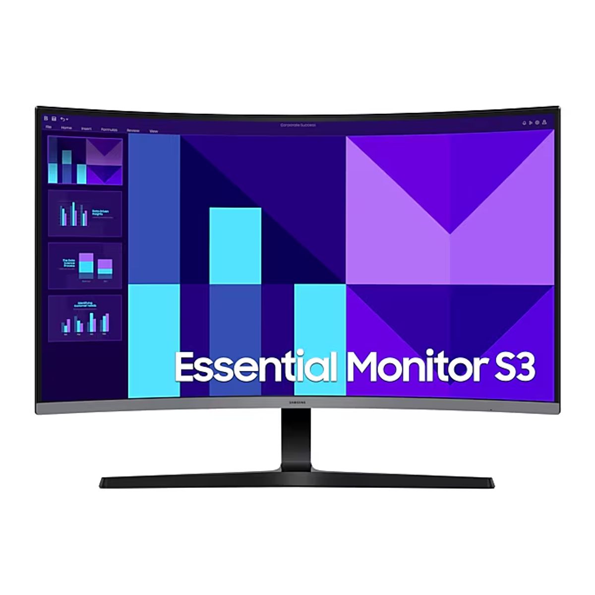 SAMSUNG - Monitor Curvo Samsung 32 Full HD 100Hz HDMI + VGA + Salida de Audífonos LS32D390GANXZA