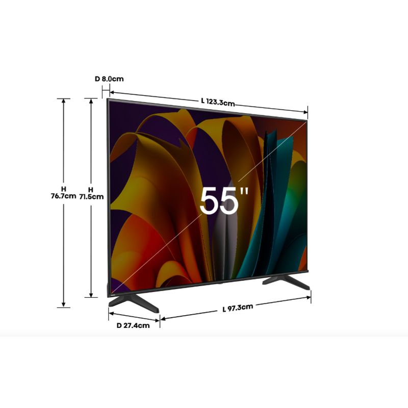 HISENSE - Televisor Hisense 50 UHD 4K Smart TV 50A6N - LED VIDAA U76