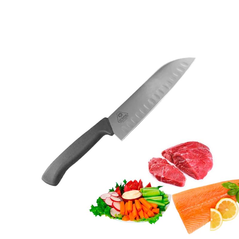 GENERICO - CUCHILLO CHEF DICK PRODYNAMIC 18 CMS SANTOKU NEGRO ACERO