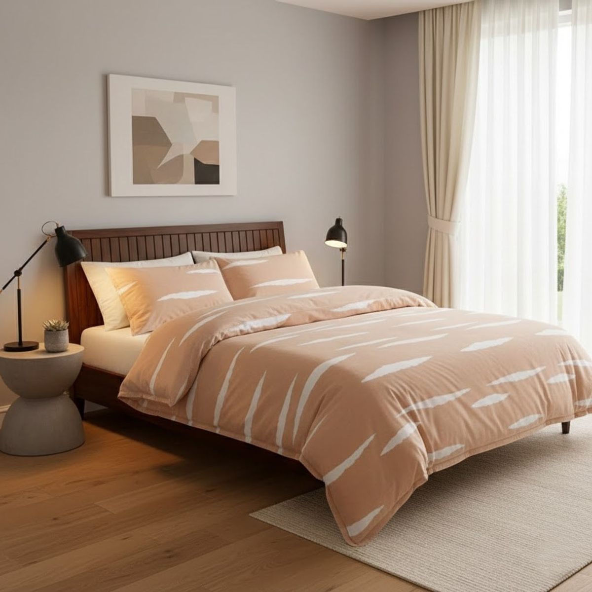 MY HOME STORE - Funda Duvet Piel de Durazno Estampado Curuba Lines Q