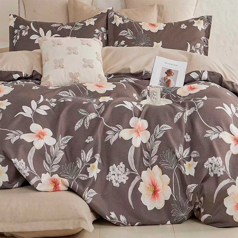 MY HOME STORE - Funda Duvet Microfibra Print Gardenia Blanca