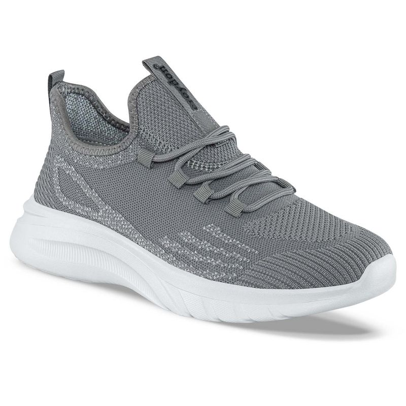 CROYDON - Tenis Running Pemax Gris-Blanco para Hombre Croydon