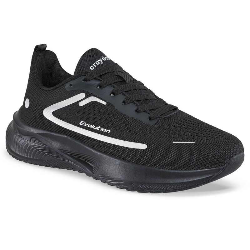 CROYDON - Tenis Running Bivix Negro-Negro para Hombre Croydon