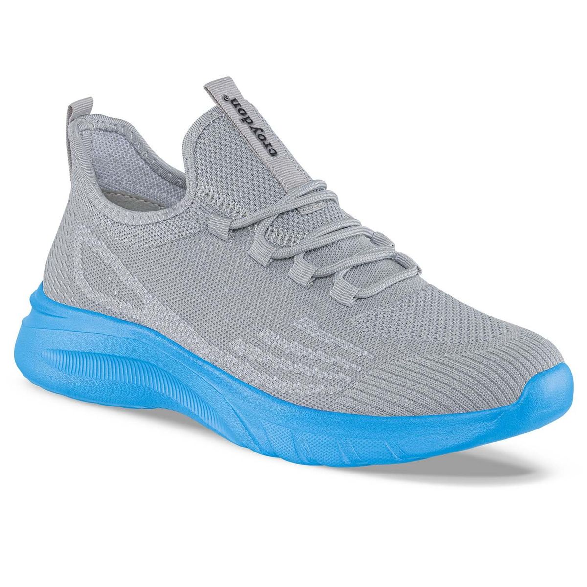 CROYDON - Tenis Running Pemax Gris-Azul Croydon para Hombre