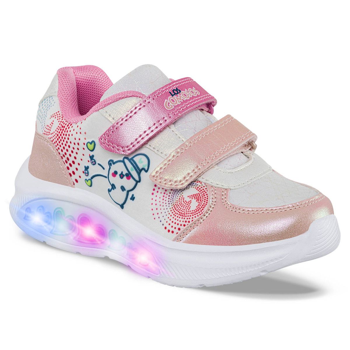 LOS GOMOSOS - Tenis Luces Asfir Rosa Los Gomosos para Niña