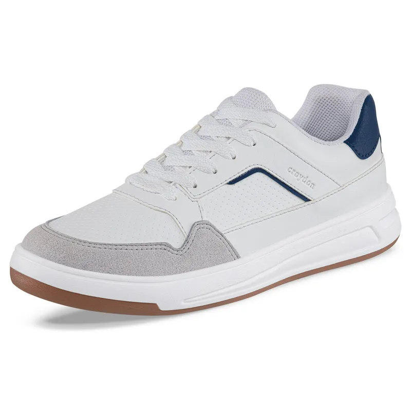 CROYDON - Tenis Urbanos Tabio Blanco-Azul Croydon para Hombre