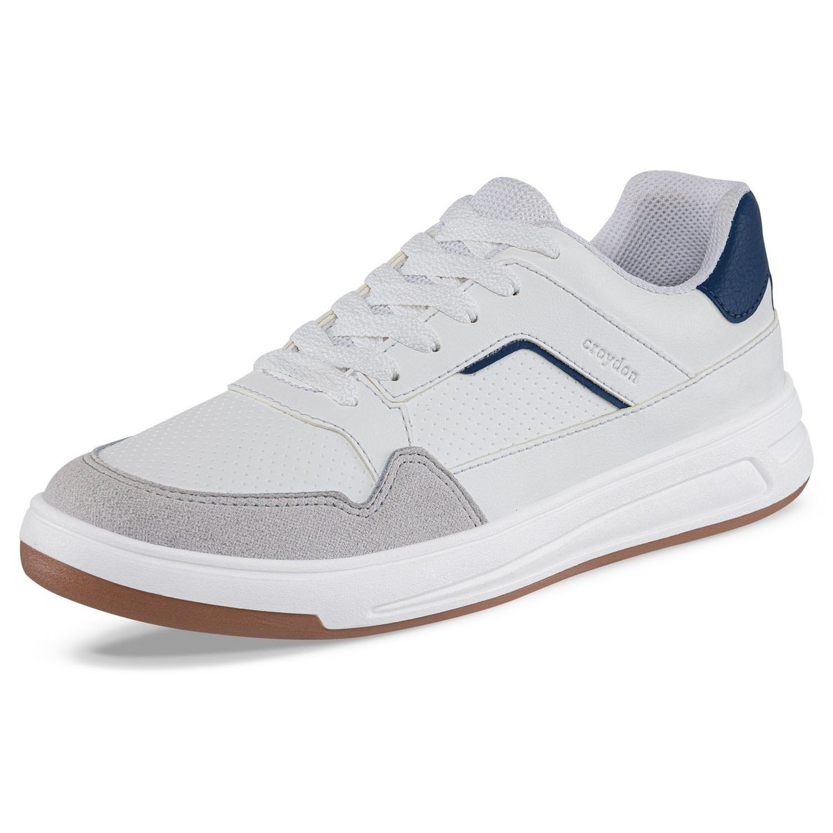 CROYDON - Tenis Urbanos Tabio Blanco-Azul Croydon para Hombre