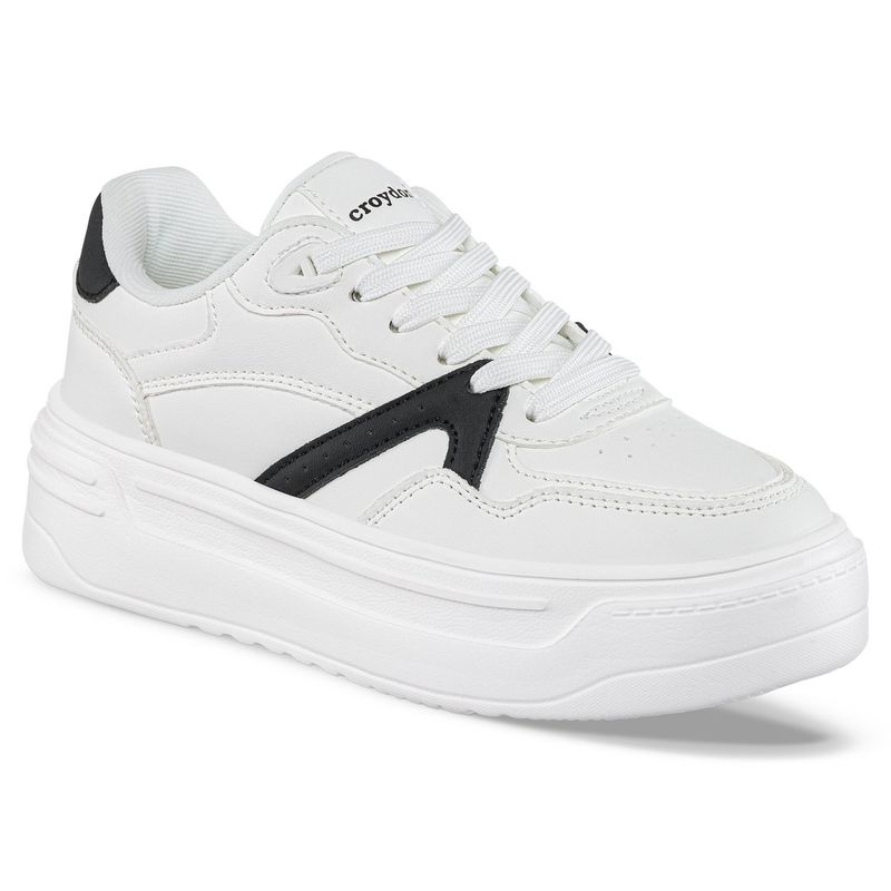 CROYDON - Tenis Urbanos Plitty Blanco-Negro para Mujer Croydon