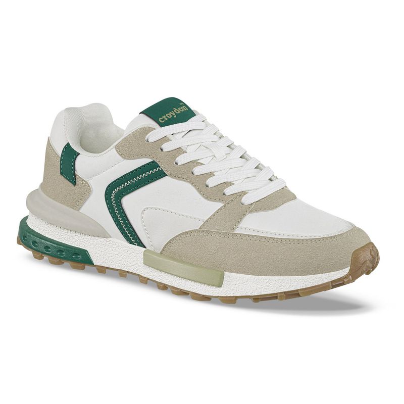 CROYDON - Tenis Urbanos Antryx Blanco-Beige para Hombre Croydon
