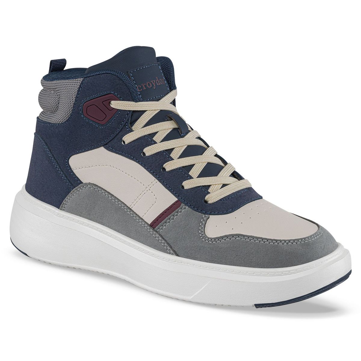 CROYDON - Tenis Urbanos Tixro Blanco-Azul O Croydon para Hombre
