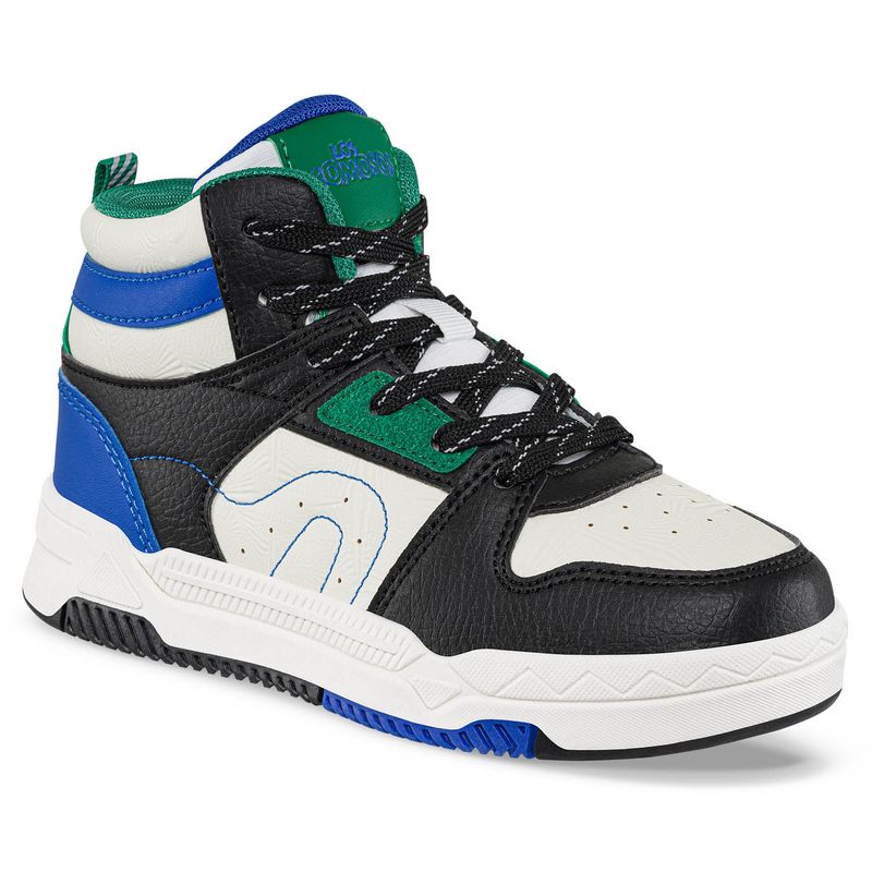 LOS GOMOSOS - Tenis Urbanos Amfer Negro-Azul para Niño Los Gomosos