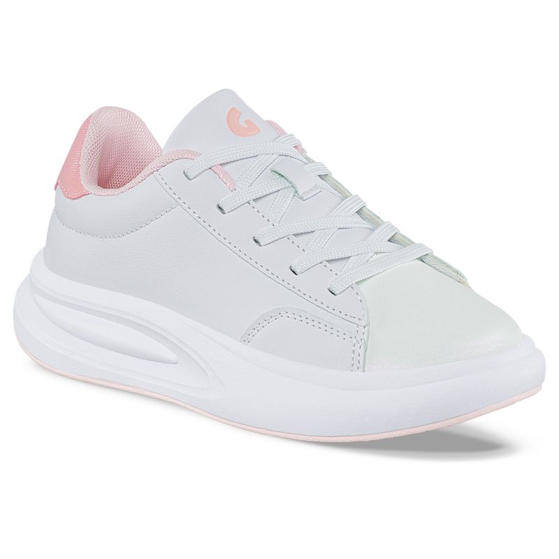 LOS GOMOSOS - Tenis Urbanos Dakal Blanco-Rosa para Niña Los Gomosos