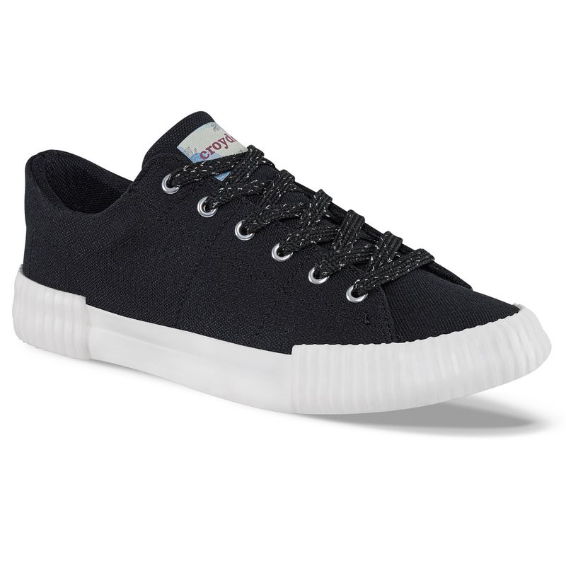 CROYDON - Tenis Raw Bajo Negro para Mujer Croydon