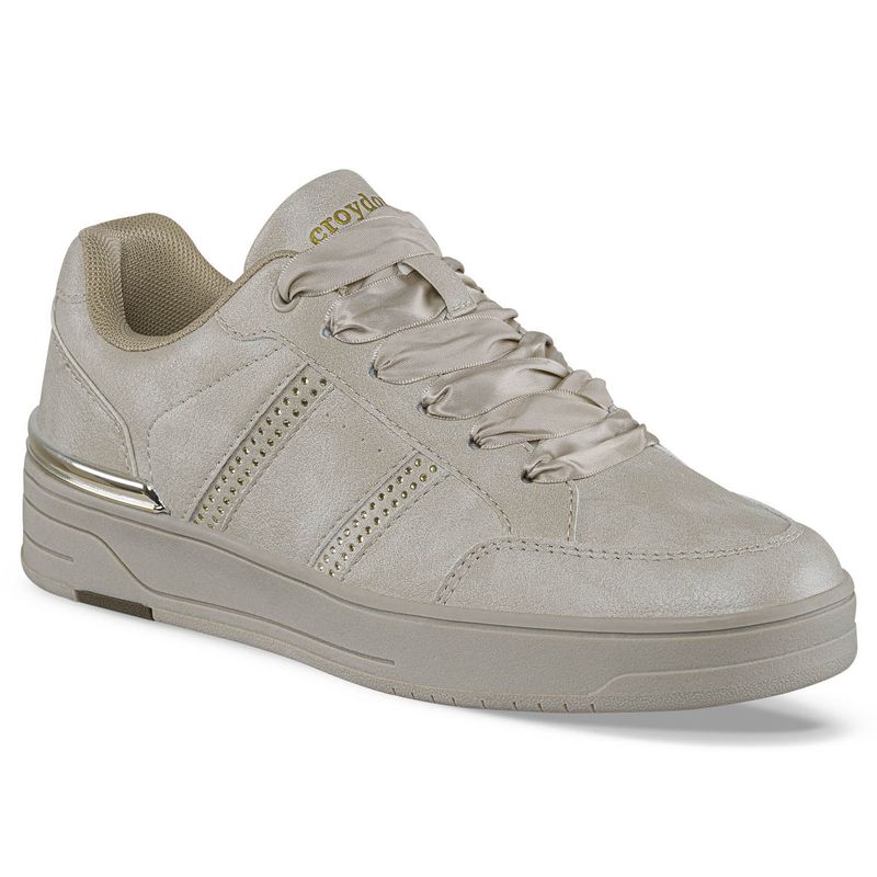 CROYDON - Tenis Urbanos Navira Beige para Mujer Croydon